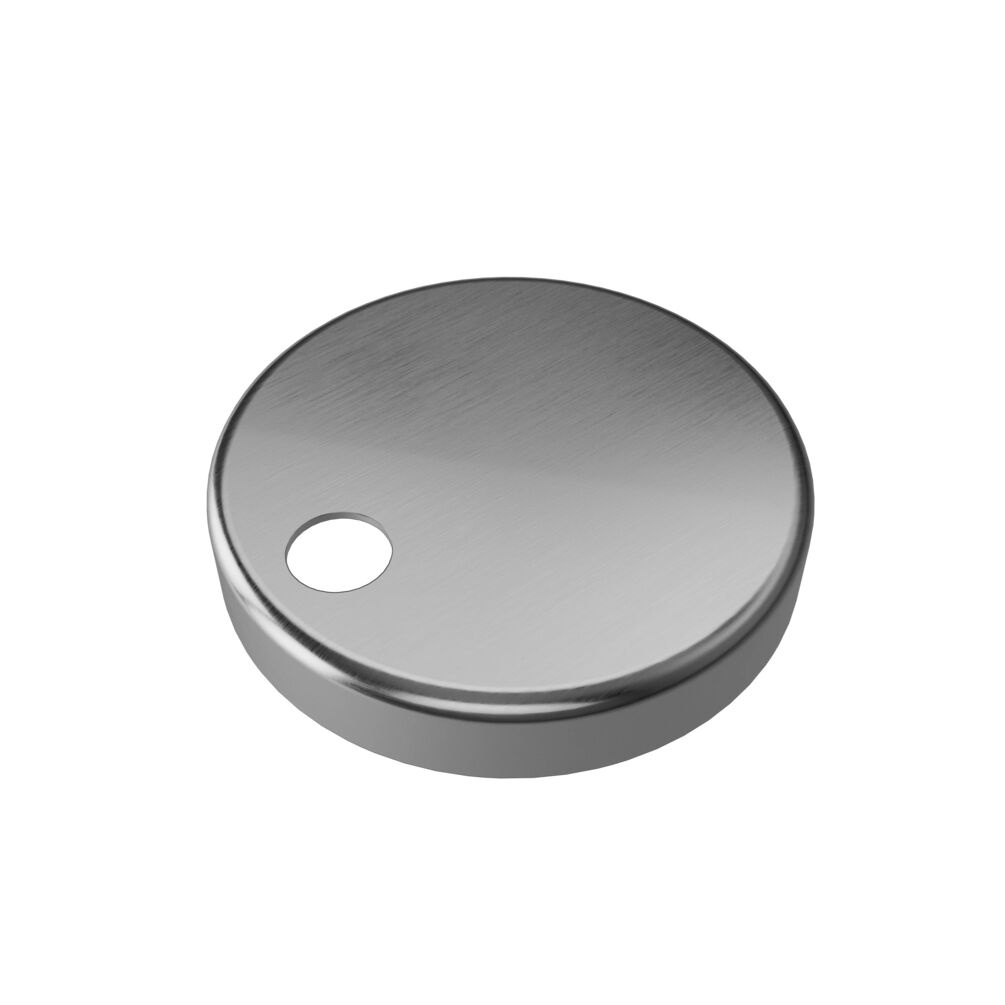 Crosswater Kai Brushed Stainless Steel Toilet Seat Hinge Covers (Pair)